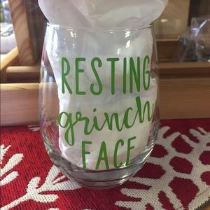 Christmas themed wine glass!